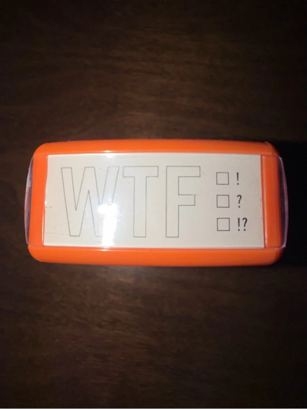 Knock Knock “WTF” Stamp